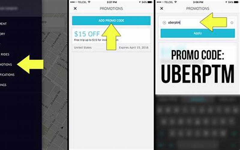 Where To Enter Promo Code On Uber