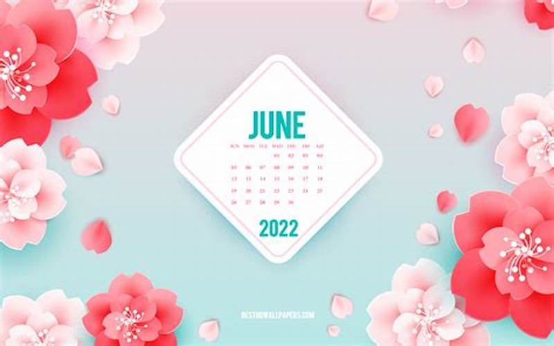 Where To Find June 2022 Calendar Wallpaper