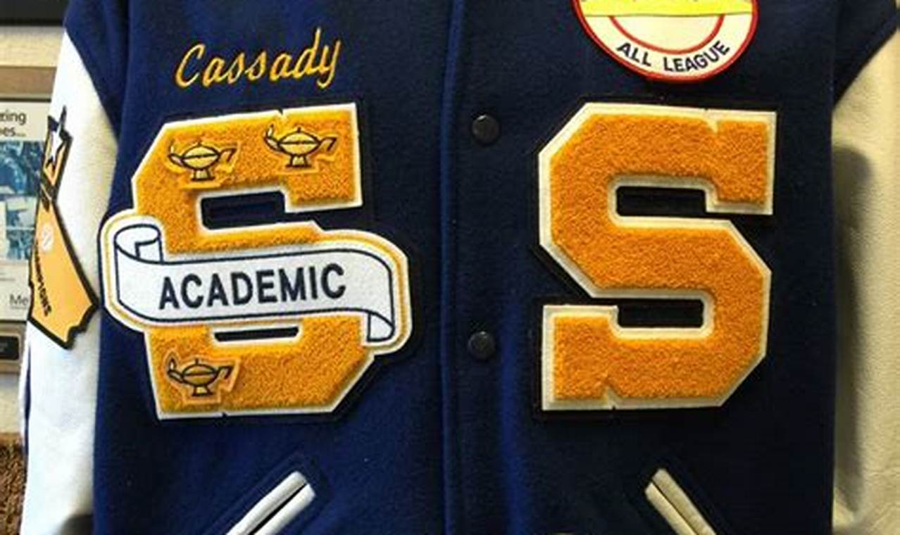 Where To Put Bars On Letterman Jacket