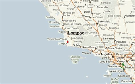 Where is Lompoc, California in Map of California?