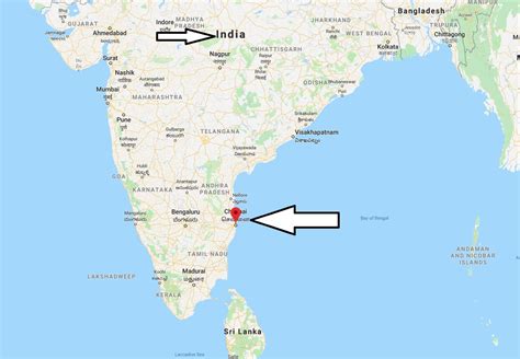 Where Is Chennai In India Map