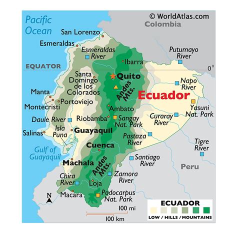 Ecuador Maps Printable Maps of Ecuador for Download