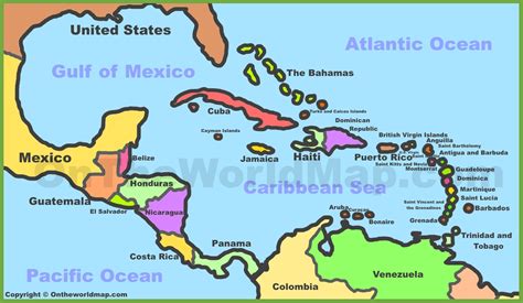 Caribbean Map