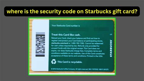 Where Is The Security Code On My Starbucks Gift Card - Starbucks Gift Card Code Generator! In ...