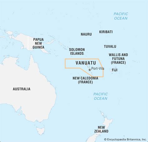 Vanuatu Map and Vanuatu Satellite Image