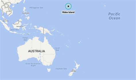 Savanna Style Location Map of Wake Island