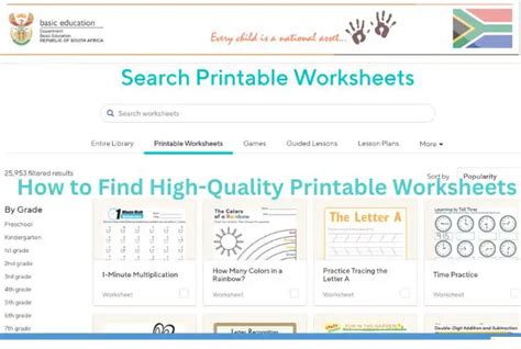 Where to Find High-Quality Printable Worksheets
