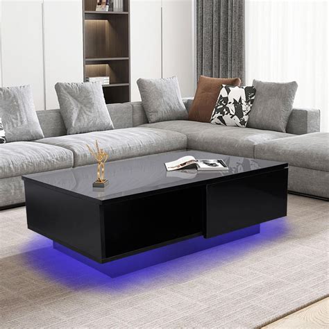 Where To Order Modern Black Coffee Table With Storage