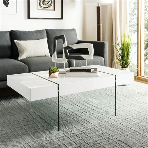 Where To Order White Coffee Table With Glass Top
