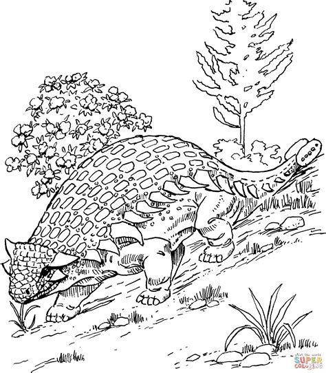 Where to Find Free Printable Ankylosaurus Colouring Pages