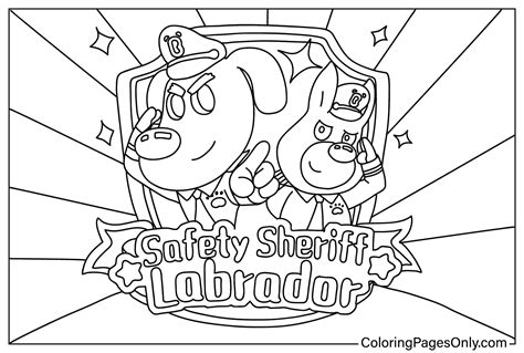 Where to Find High-Quality Sheriff Labrador Coloring Pages