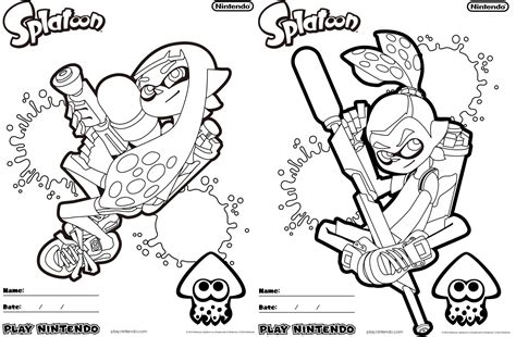 Where to Find Your Favorite Splatoon Characters to Color