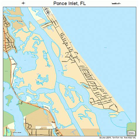 Where to Find a Ponce Inlet Florida Map