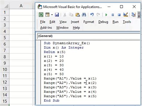 Where to Insert Your VBA Array Script