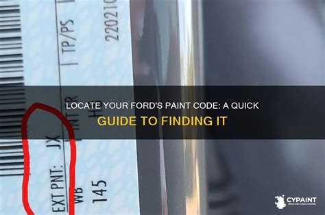 Where to Locate the Paint Code