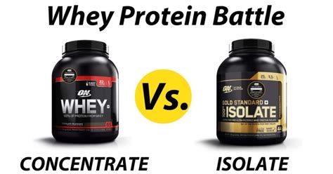 Whey Protein Isolate vs Concentrate