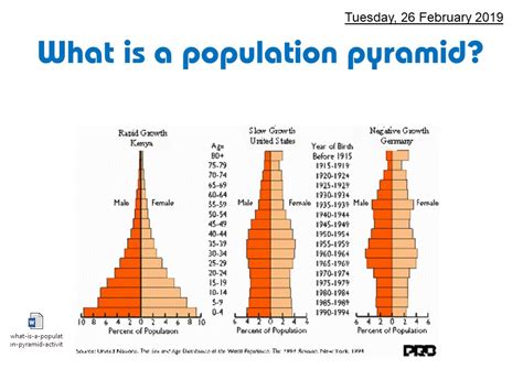 What is a population pyramid Teaching Resources