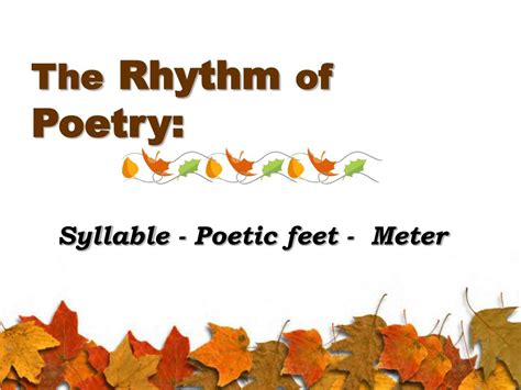Which Poem Has The Rhythm Of Marching?