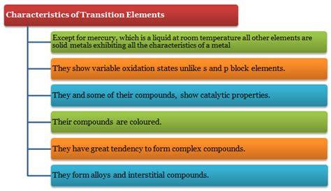 Unlocking the Secrets of Transition Elements: Discovering their Most Characteristic Properties