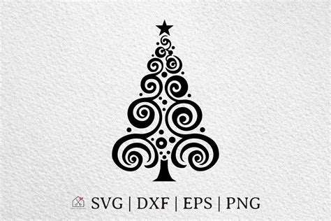Sparkle and Shine this Holiday Season with Whimsical Christmas Tree SVG Free Download!