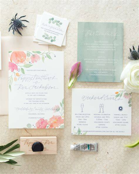 Whimsical and Watercolor Invitations