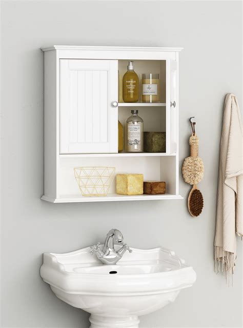 Upgrade Your Bathroom With A White Wall Cabinet