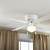 White Ceiling Fan With 4 Lights