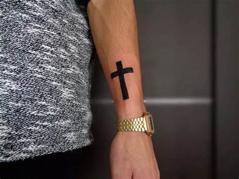 Beautifully done! White Ink Tattoo of an Infinity Cross
