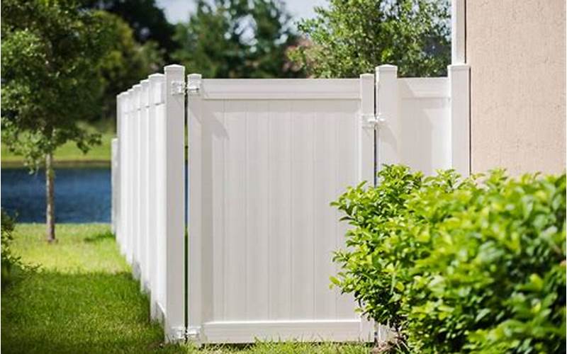 White Privacy Fence Gate Handle
