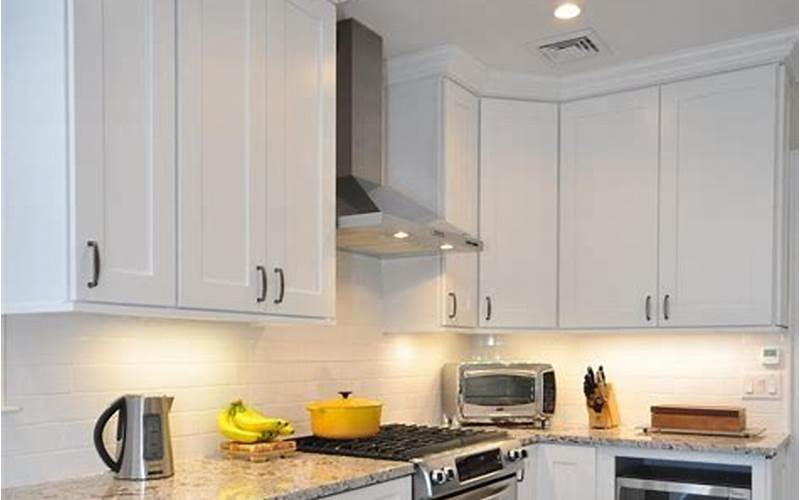 White Shaker Cabinets In A Kitchen