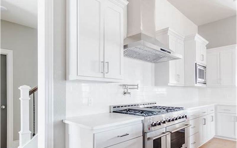 White Shaker Cabinets With Subway Tile