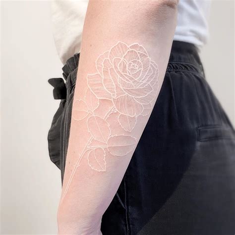 40 Beautiful White Ink Tattoos You Will Love