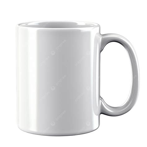 White Ceramic Mug 3D PNG