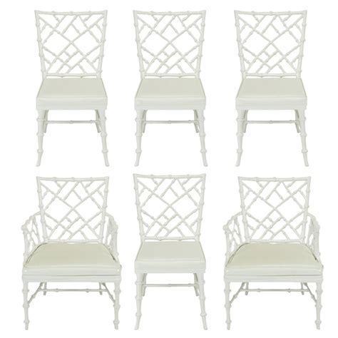 White Chippendale Dining Chair