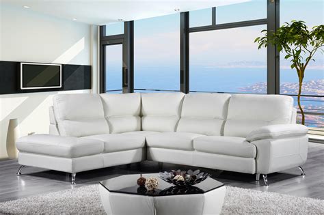 White Contemporary Sectional