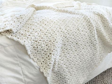 White Crochet Blanket