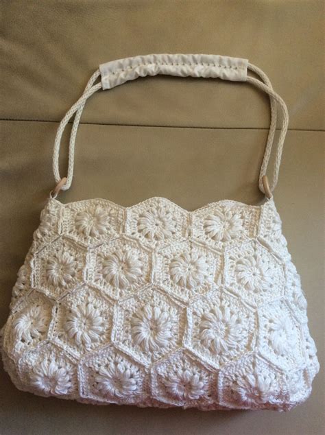 White Crochet Handbag