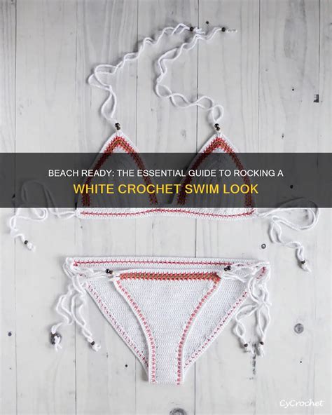 White Crochet Swim
