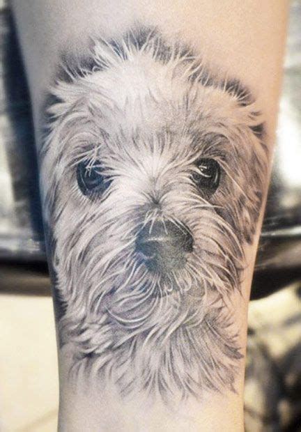 White Dog Tattoo