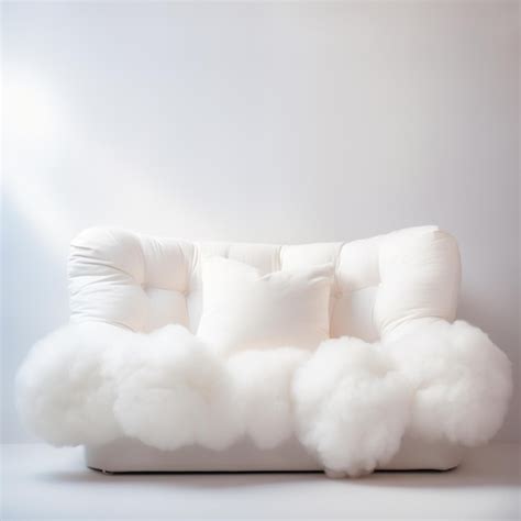 White Fluffy Couch