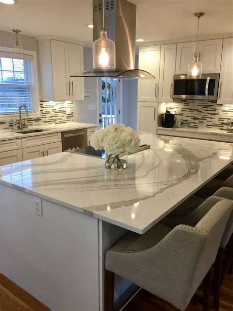 caesarstone pure white quartz countertops White kitchen countertops, Kitchen remodel