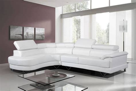 White Leather Corner Sofa