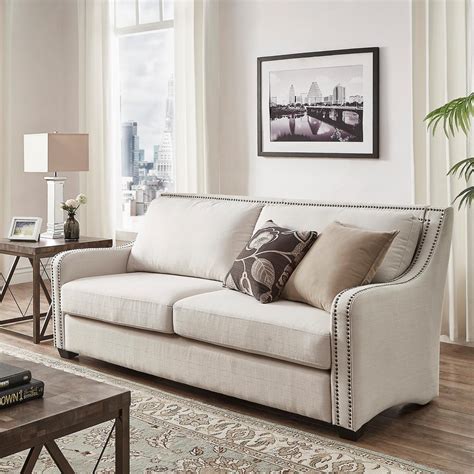 White Linen Sofa