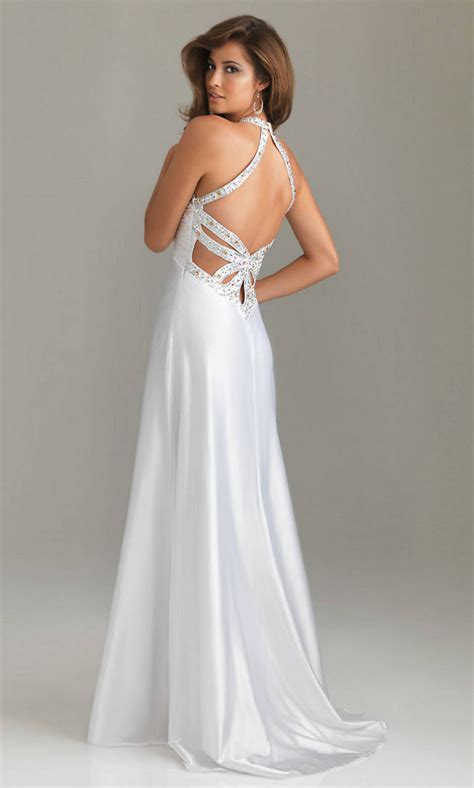 White Long Formal Dresses