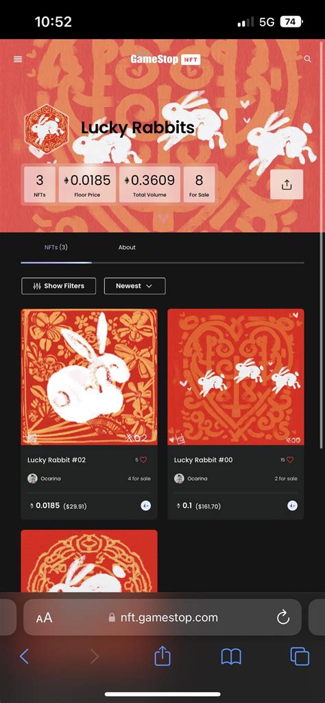 White Rabbit NFT artistic expression