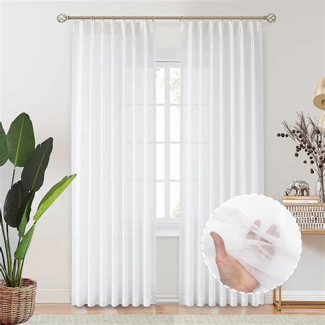 White Sheer Curtains