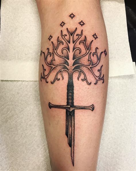 Just got my first tattoo, the White Tree of Gondor. Couldn