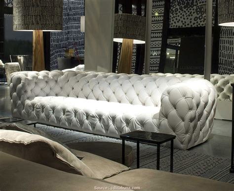 White Tufted Sofa