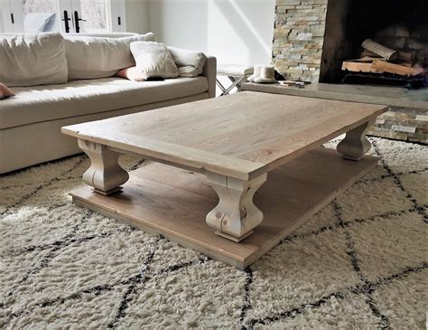 rustic white wash wood coffee table White washed furniture, Coffee table, Living room table