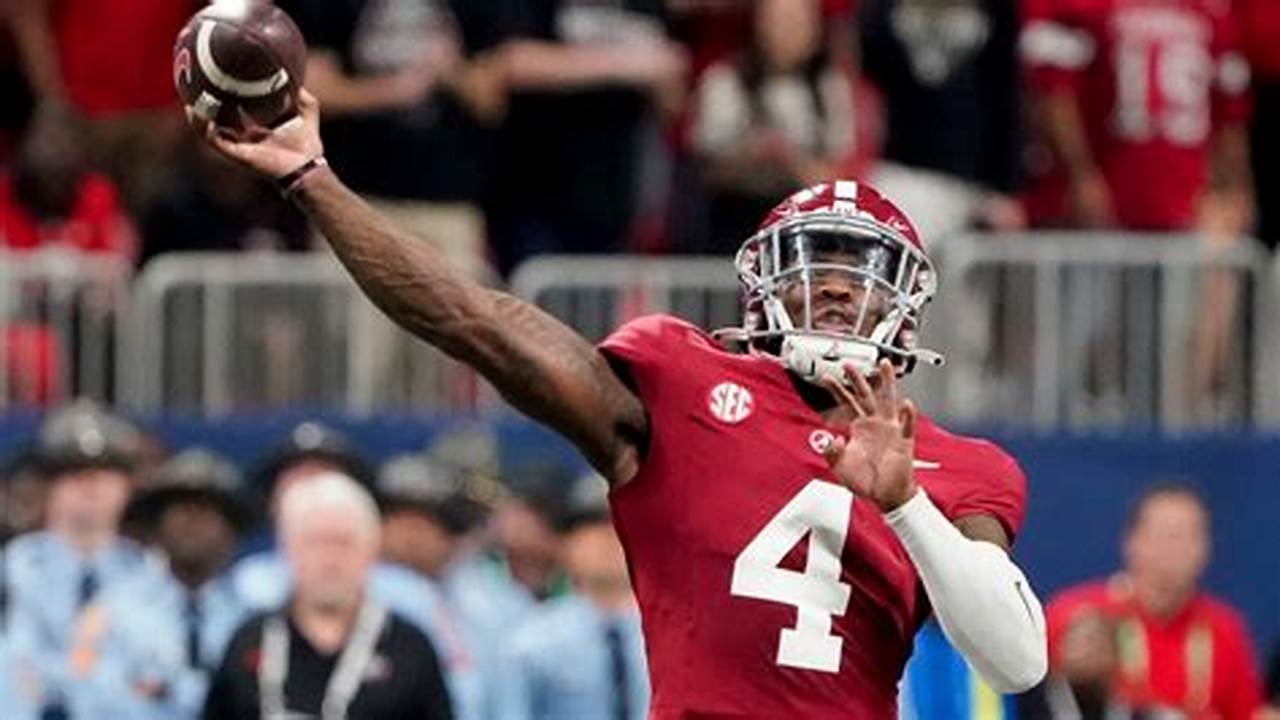 Who Is Alabama Quarterback 2024 Draft Class